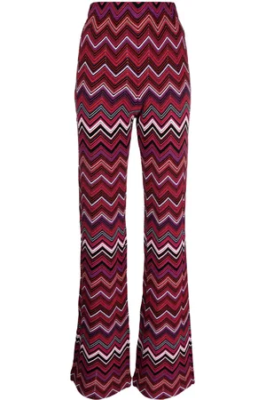 Missoni Bukser med zigzag-tryk og høj talje
