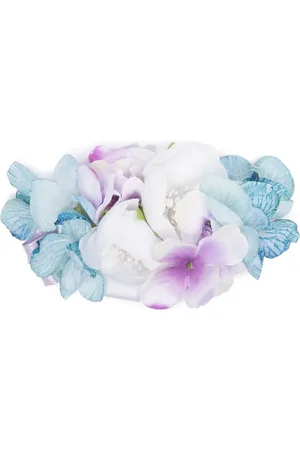 COLORICHIARI Hårspænde med blomster-applikation