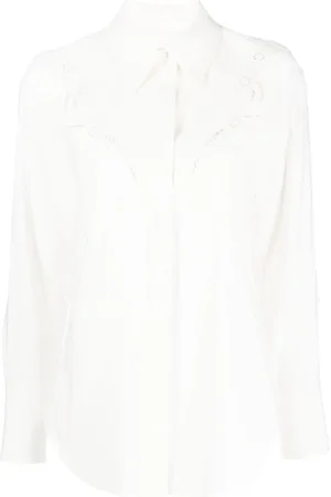 Chloé Silkeskjorte i broderie-anglaise