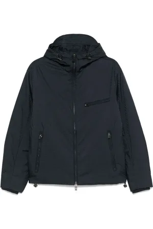 Emporio Armani Jakke i tweed med hætte og logo