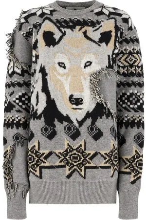 Etro Sweater med ulvemotiv