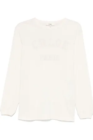 Chloé T-shirt med logomærke