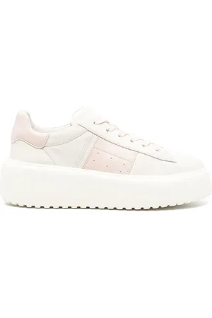 Hogan H-Stripes sneakers i ruskind