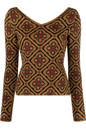 Etro Sweater i blomstret jacquard