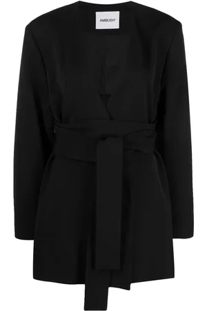 AMBUSH Blazer med asymmetrisk kant og bælte