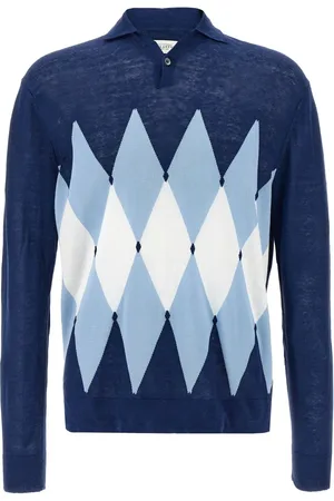 BALLANTYNE Argyle-intarsiastrikket polo