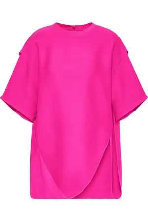 VALENTINO GARAVANI Asymmetrisk T-shirt med draperet detalje