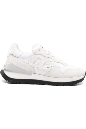 Dsquared2 Sneakers i læder med logomærke og snøre