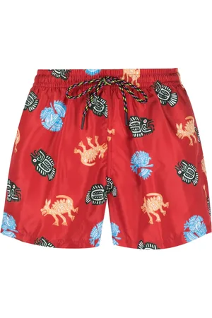 Nos Badeshorts med grafisk tryk