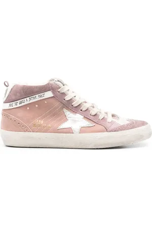 Golden Goose Mid-sneakers i ruskind med stjerne