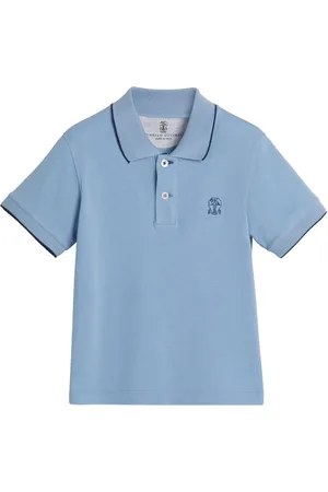 Brunello Cucinelli Heraldic polo med broderet logo
