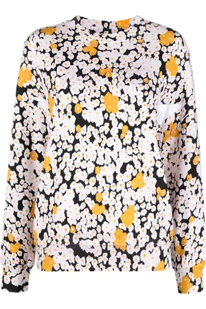 Lanvin Sweatshirt med broderet logo og blomstertryk