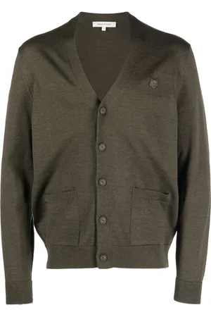 Maison Kitsuné Cardigan med rævehoved-mærke
