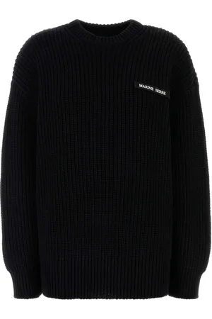 Marine Serre Sweater med logo-mærke