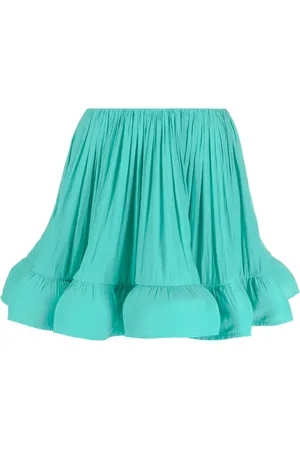 Lanvin Draperet mini flæsenederdel