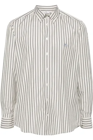 Etro Stribet skjorte med Pegaso-motiv