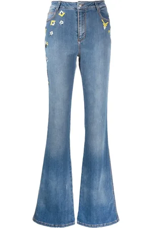 ERMANNO SCERVINO Broderede jeans med svaj