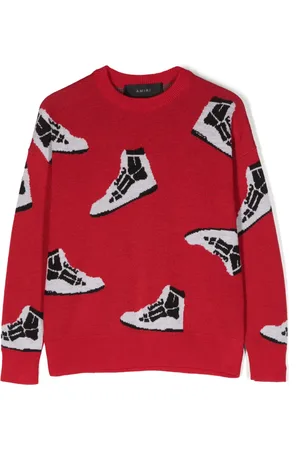 AMIRI Sweater i intarsia-strik med mønster