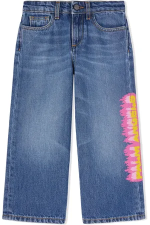 Palm Angels Jeans med brede ben og logotryk