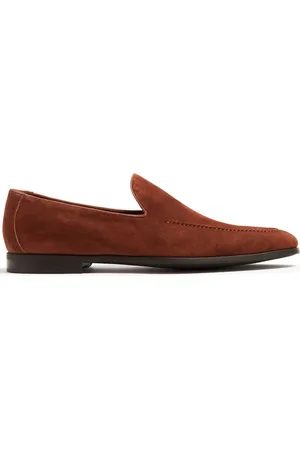 Magnanni Loafers i ruskind med mandelformet snude