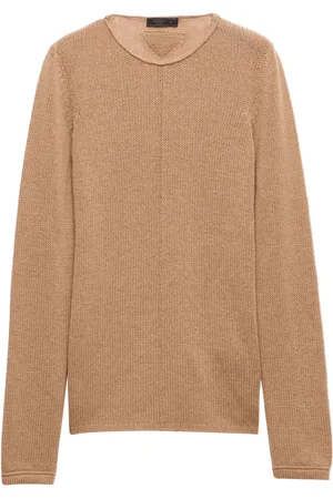 Prada Sweater i kashmir med rund hals