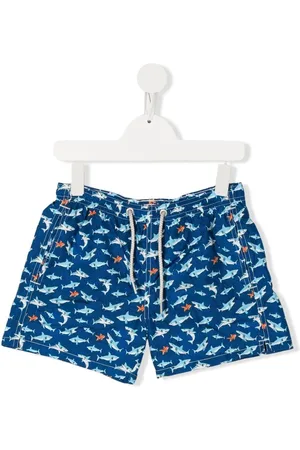 MC2 SAINT BARTH Badeshorts med hajtryk