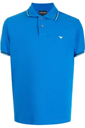 Emporio Armani Kortærmet polo med broderet logo