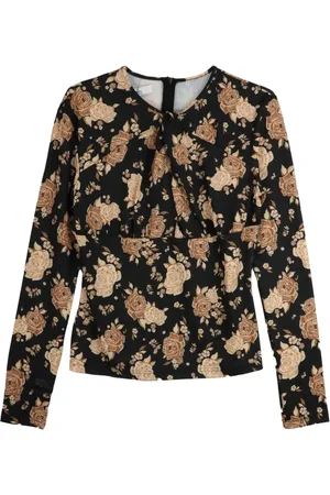 Rokh Langærmet T-shirt med rose-tryk