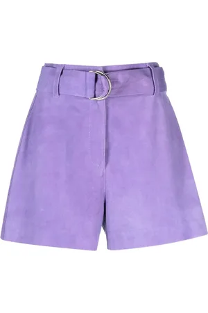 Stand Studio Neon violet shorts i ruskind