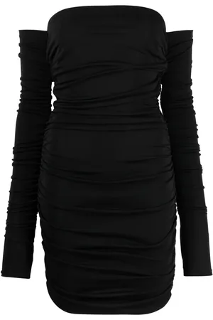 The Andamane Langærmet kjole med off-shoulder-snit