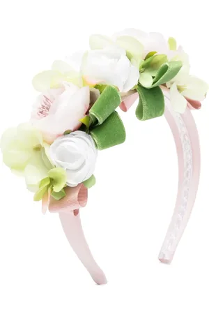 COLORICHIARI Hårbånd med blomsterapplikation