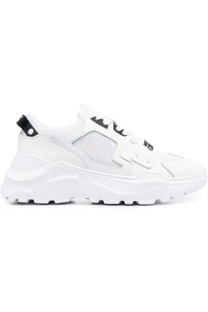 VERSACE Low-top sneakers i læder