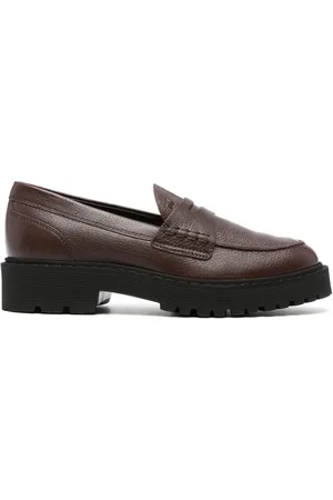 Hogan Loafers i læder med præget logo