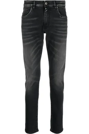 SALVATORE SANTORO Smalle jeans med logomærke