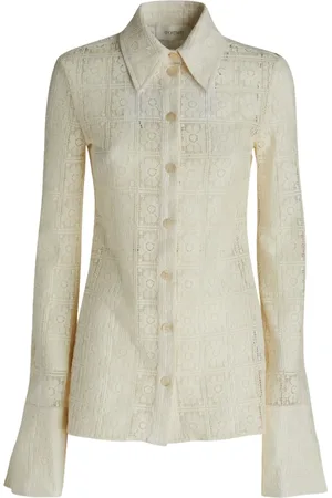 Sportmax Blomstret blondeskjorte