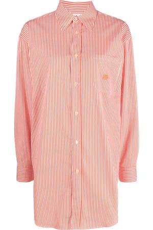 Etro Stribet skjorte med broderet logo