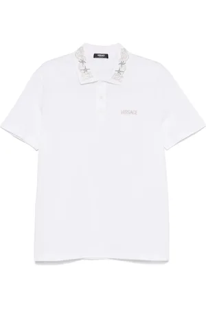 VERSACE Polo med broderet logo