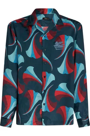 Etro Bowling-skjorte med blomstertryk
