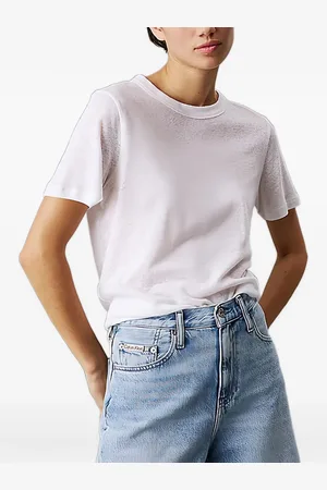Calvin Klein T-shirt med meleret effekt