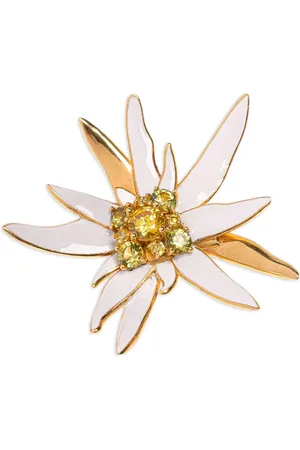 Bally Krystaludsmykket Edelweiss broche