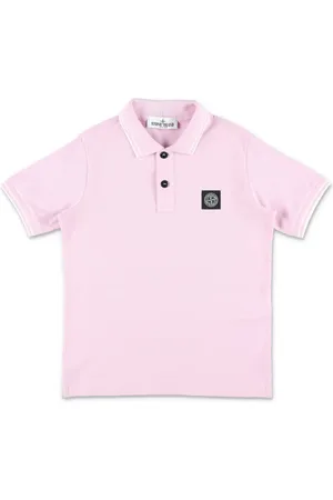 Stone Island Poloskjorte i bomuldsblanding med logomærke