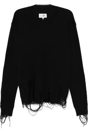 Maison Margiela Sweater med slitageeffekt