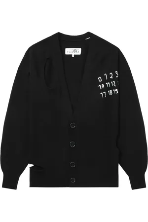 Maison Margiela Cardigan med nummermotiv