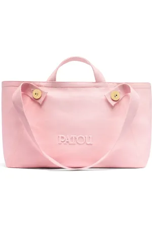 Patou Stor tote i kanvas med trapezformet design og logo