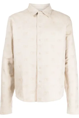 OFF-WHITE Skjorte med logo-jacquard