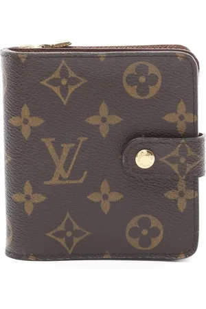 LOUIS VUITTON Kompakt pung med monogram og lynlås fra 2004