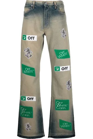 OFF-WHITE Diag jeans med flere logoer