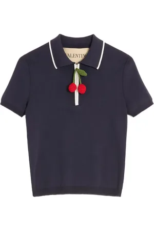 VALENTINO GARAVANI Polo med kirsebær-vedhæng