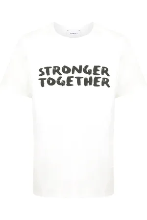 Ports V T-shirt med stronger together-print