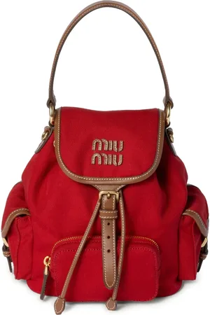 Miu Miu Rygsæk med logobogstaver